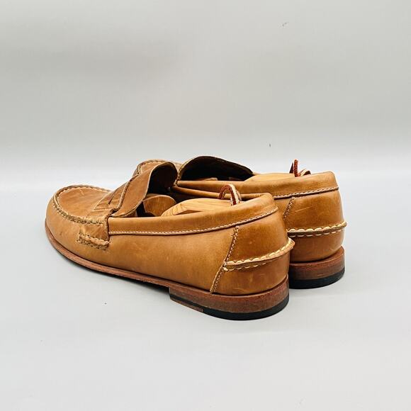 Sebago Shoes Men 9 Brown Leather Genuine Handsewn Penny Loafers Casual Comfort main image 6